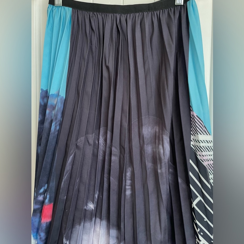 Beautiful Halo street fashion cool girl printed midi a-line skirt, women’s. - Picture 6 of 9